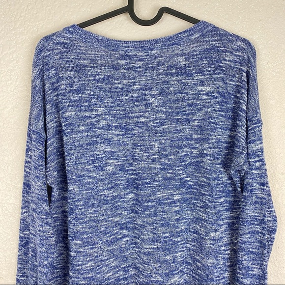 Forever 21 Lightweight Blue Heather Sweater Large - Picture 5 of 9